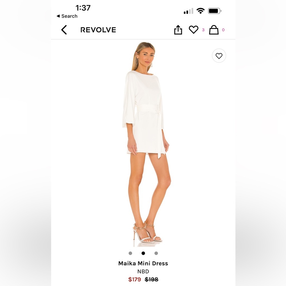 Maika Mini Dress by NBD.  Brand NWT purchased from Revolve. *30% off 3+ items!!